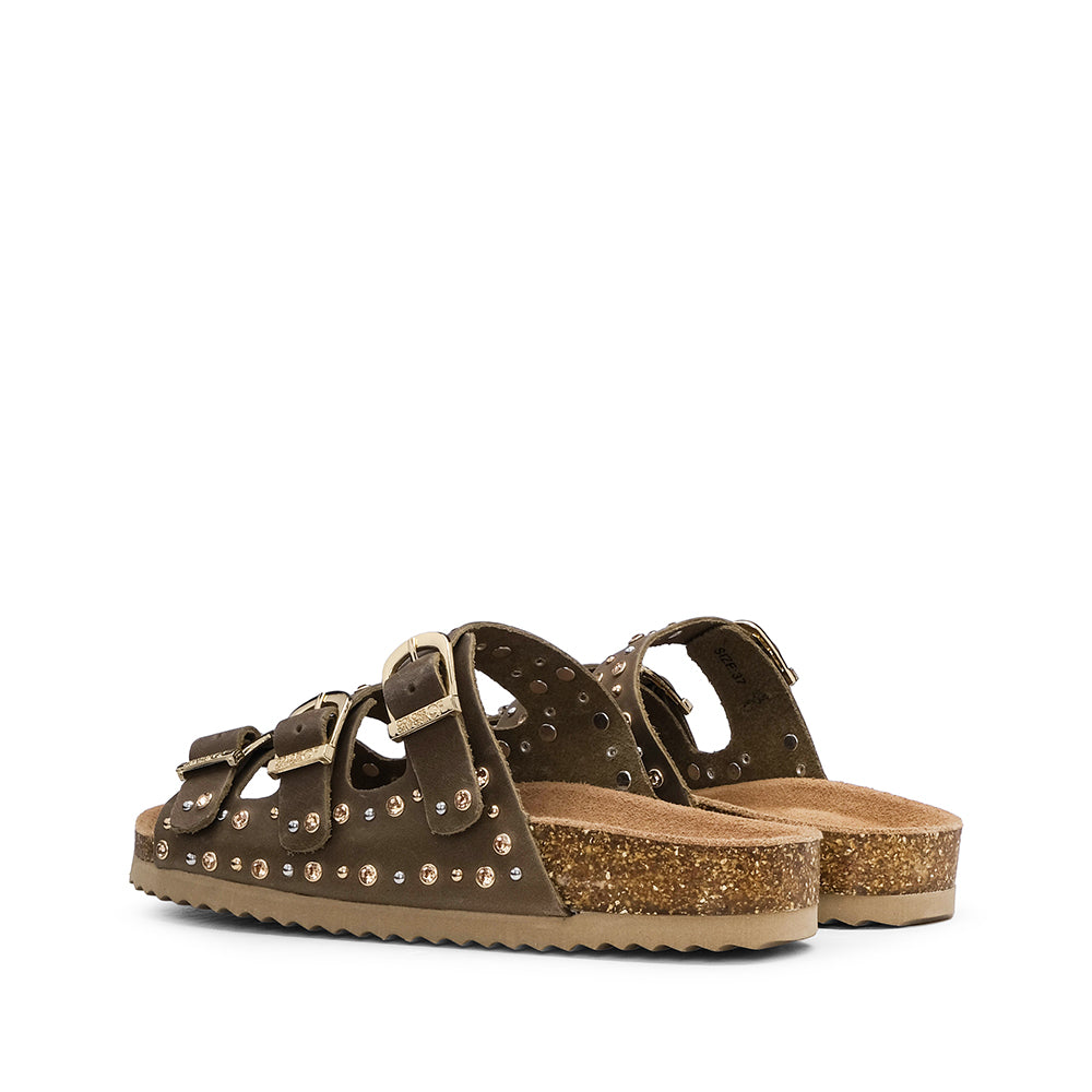 Chinelo Casual Mulher Taupe