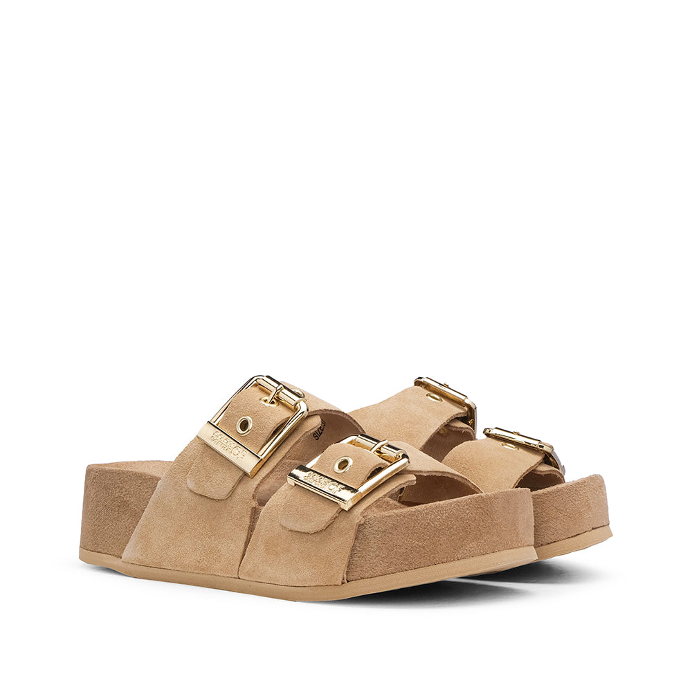 Chinelo Casual Mulher Pele Bege