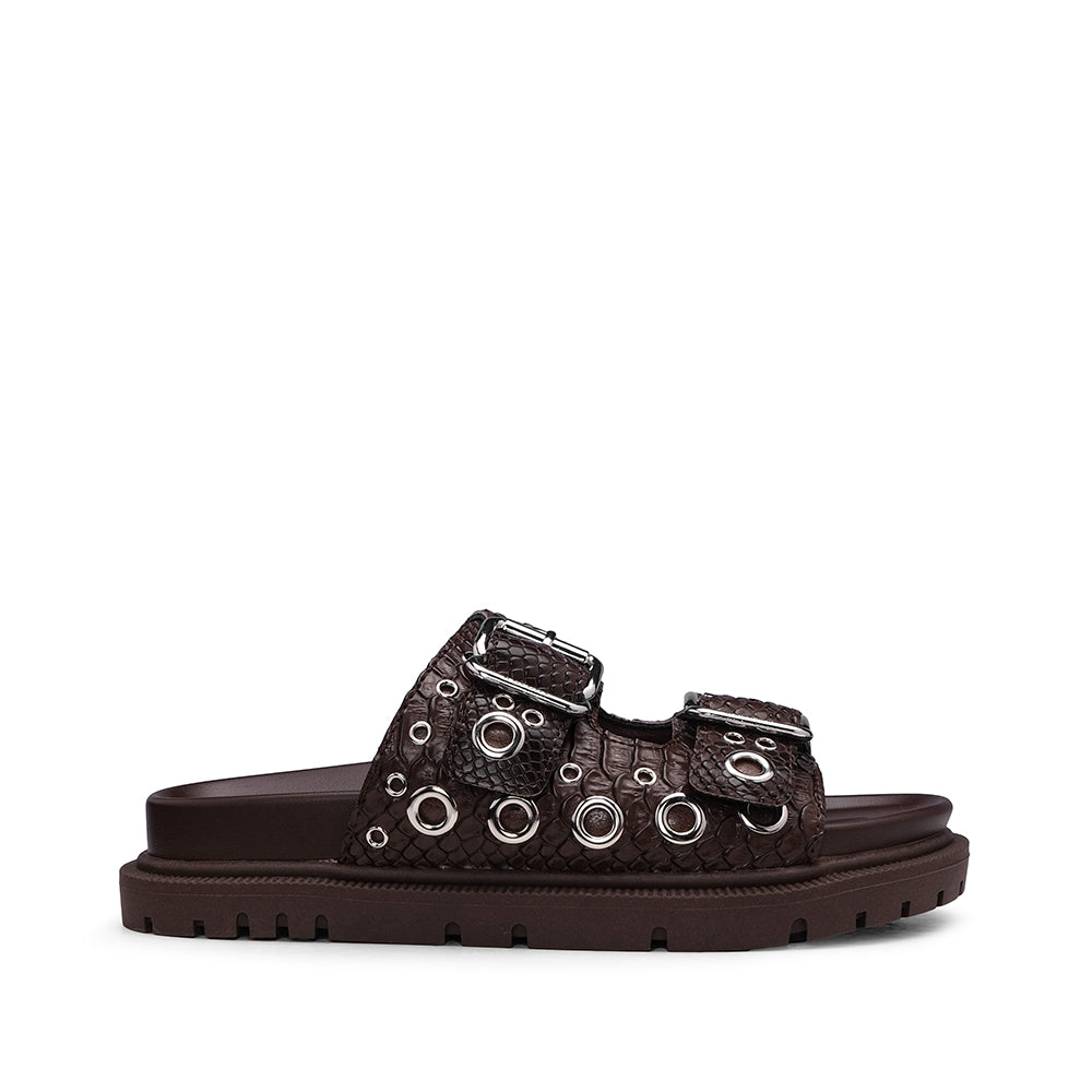 Chinelo Casual Mulher Castanho