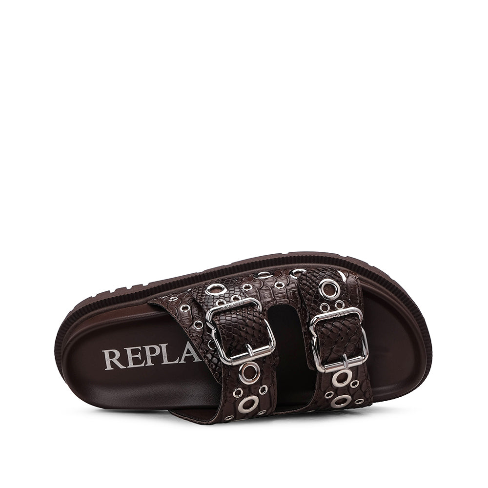 Chinelo Casual Mulher Castanho