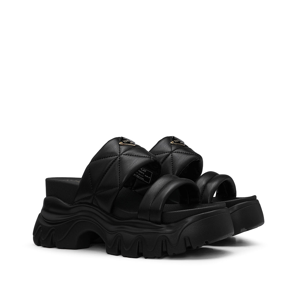Chinelo Plataforma Mulher Preto