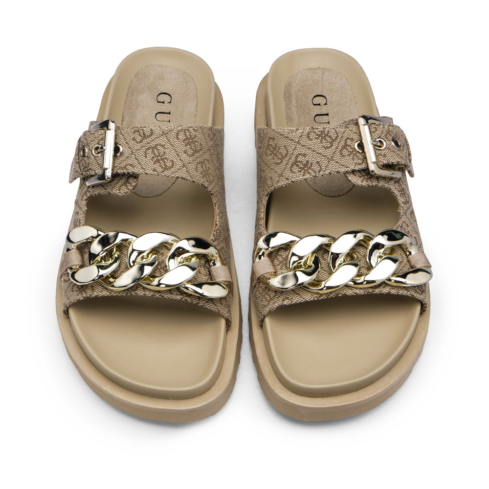 Chinelo Casual Mulher Bege