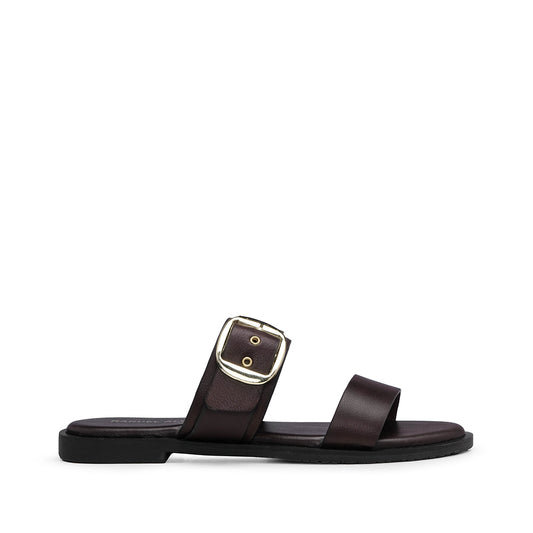 Chinelo Casual Mulher Pele Castanho