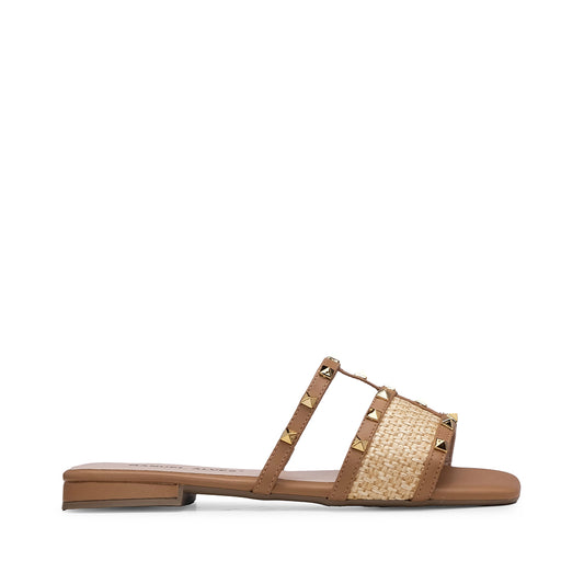 Chinelo Casual Mulher Camel