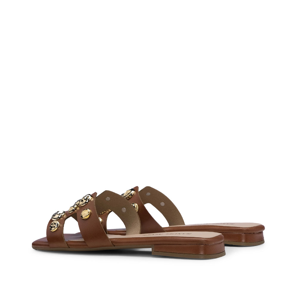 Chinelo Casual Mulher Camel