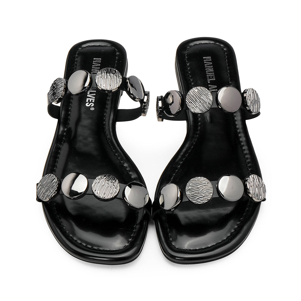 Chinelo Casual Mulher Preto
