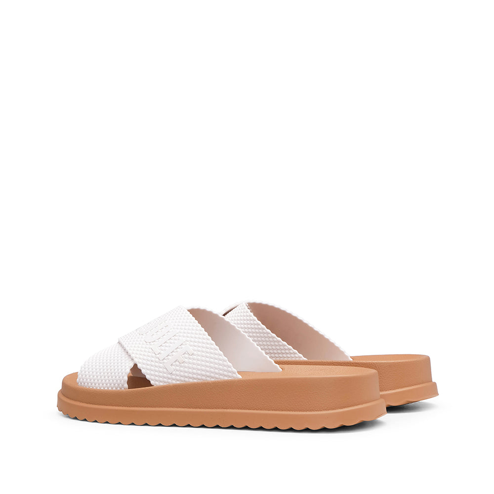Chinelo Praia Mulher Branco Camel