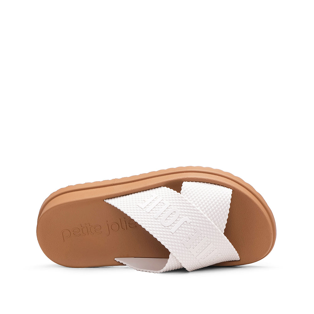 Chinelo Praia Mulher Branco Camel