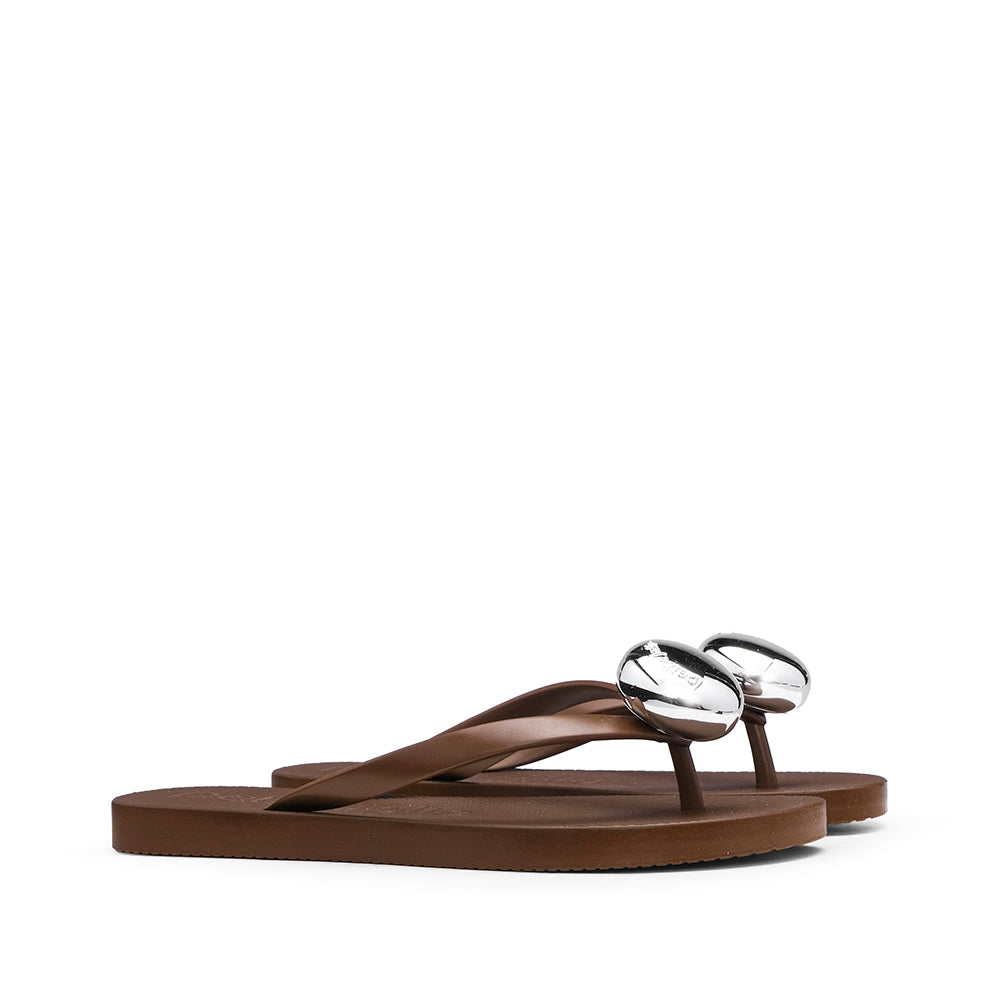 Chinelo Praia Mulher Castanho