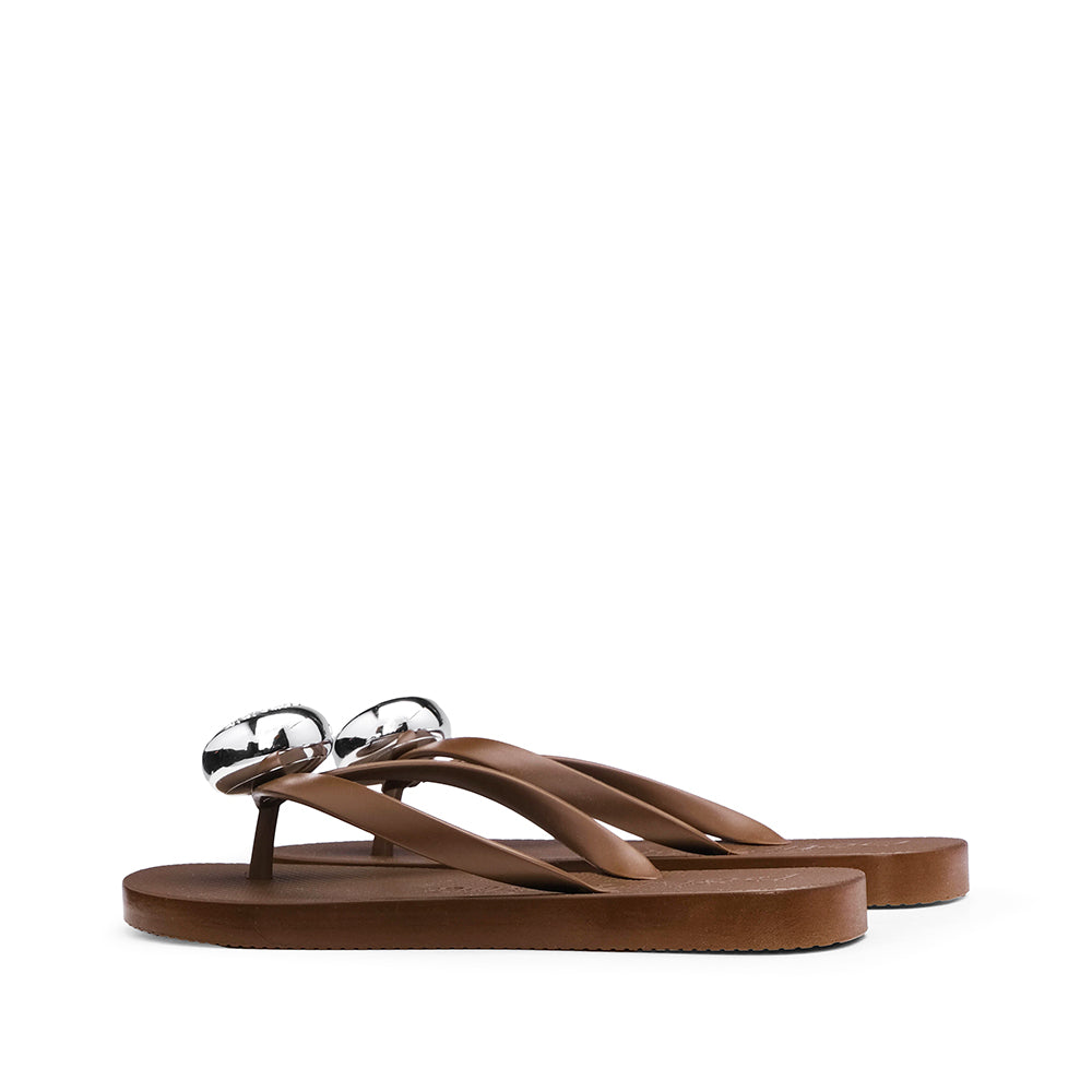 Chinelo Praia Mulher Castanho