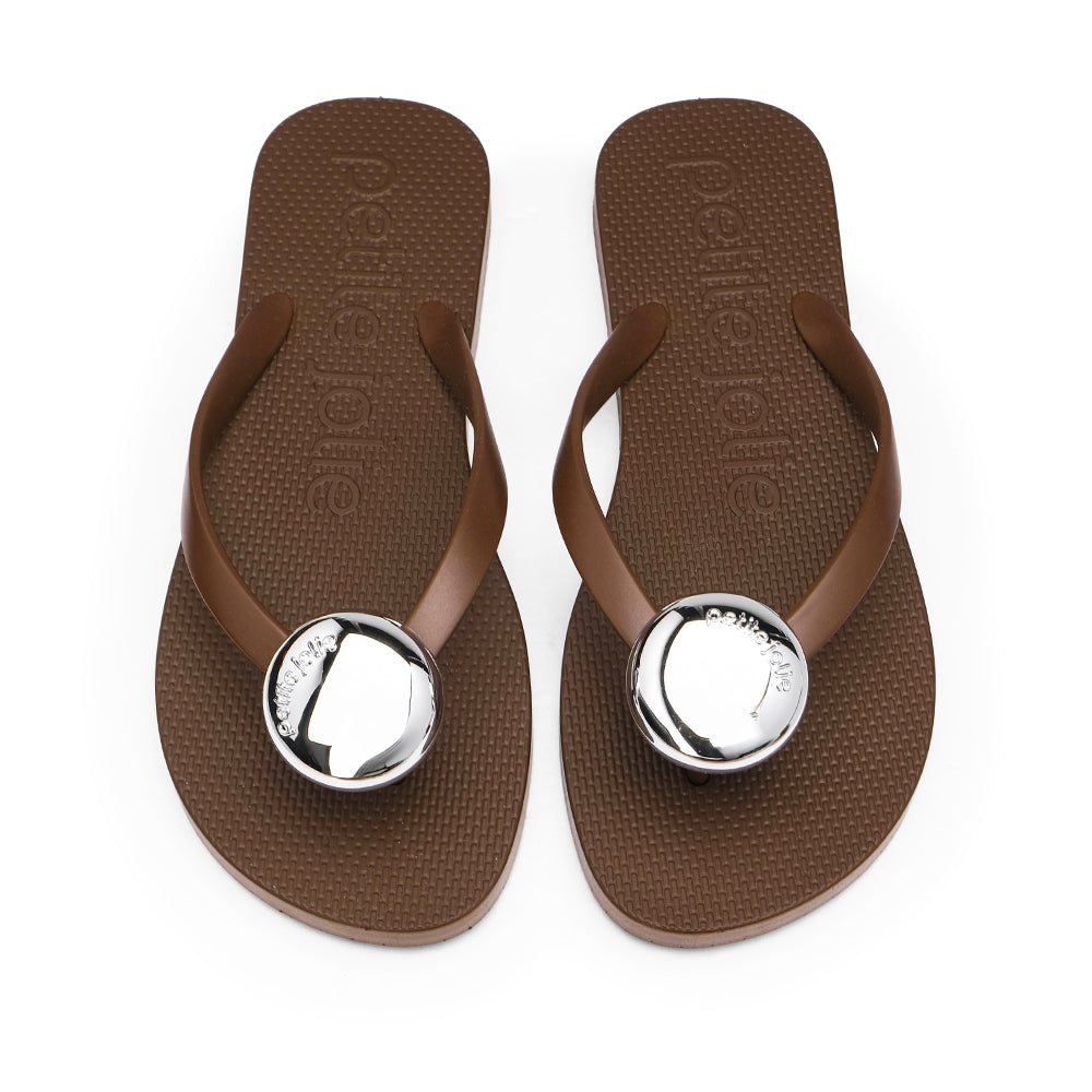 Chinelo Praia Mulher Castanho