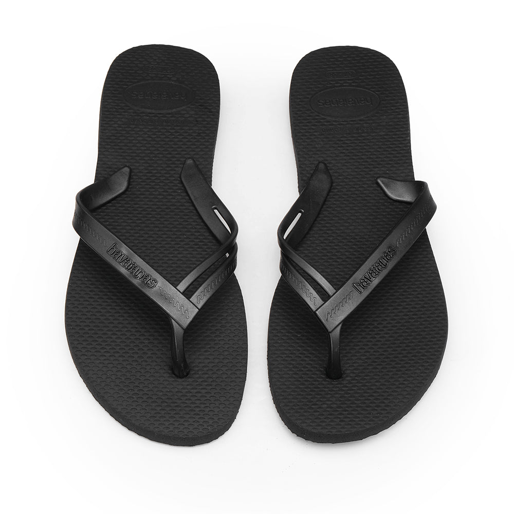 Chinelo Salto Raso Mulher Preto