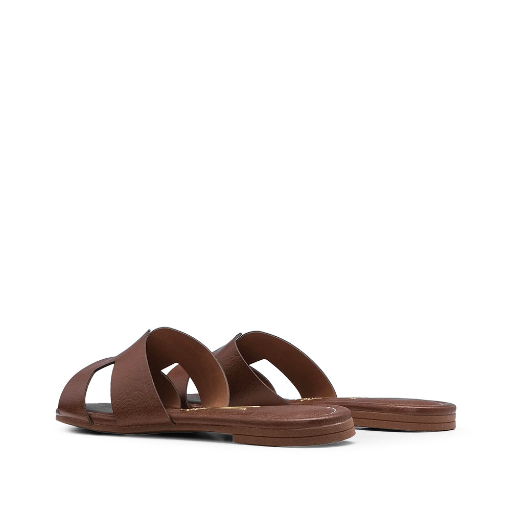 Chinelo Salto Raso Mulher Camel
