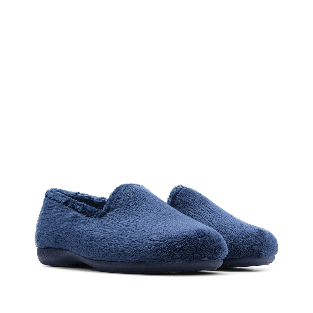 Pantufa Homewear Mulher Têxtil Azul