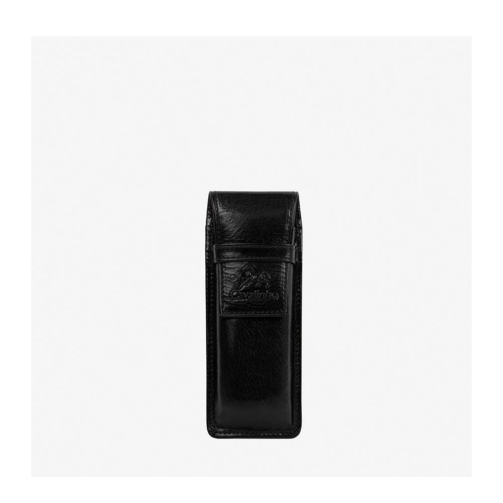 Porta Canetas Homem Pele Preto