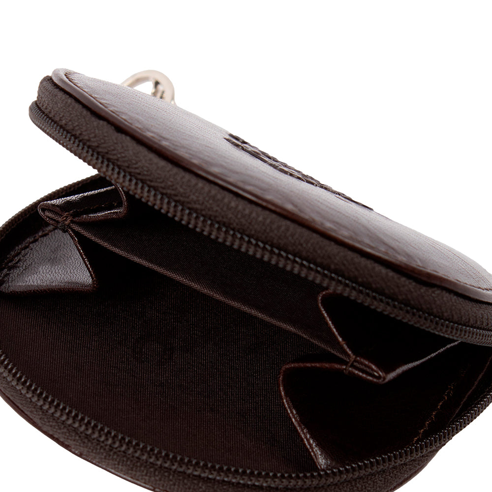 Carteira Porta Moedas Homem Pele Castanho