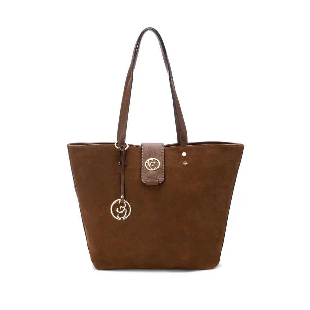 Mala de Ombro Mulher Camurça Camel