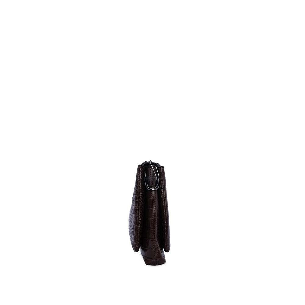 Mala Clutch Mulher Castanho