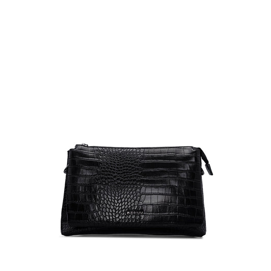 Mala Clutch Mulher Preto