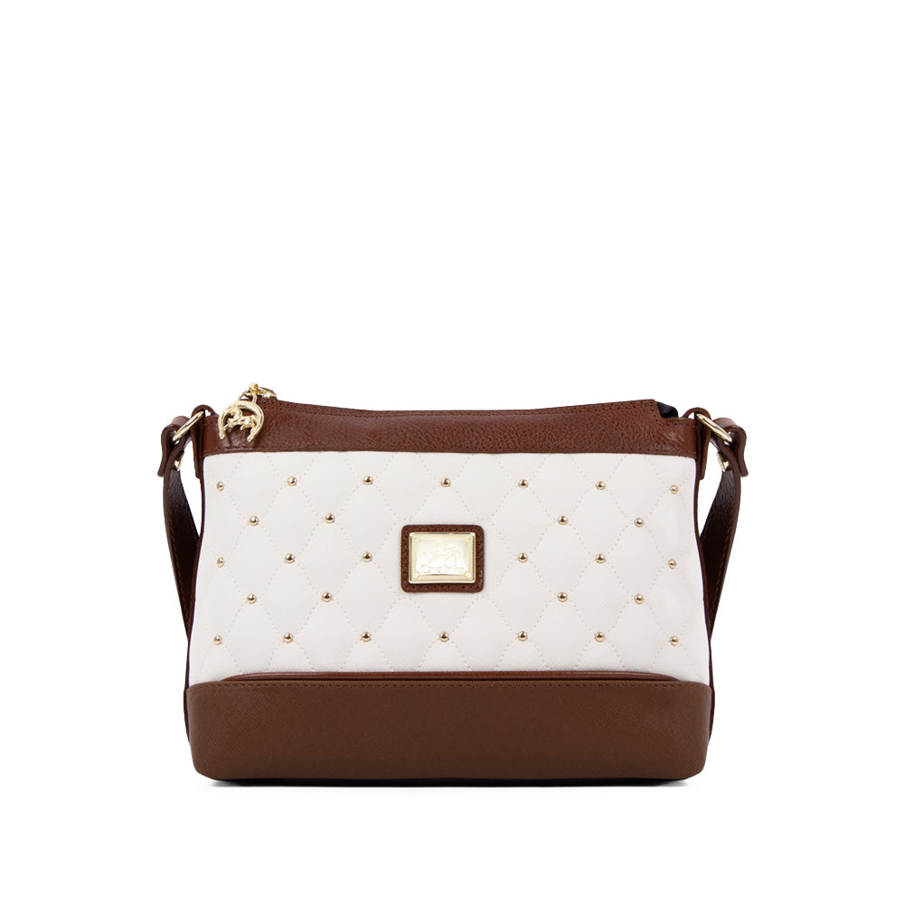 Mala Tiracolo Mulher Pele Camel