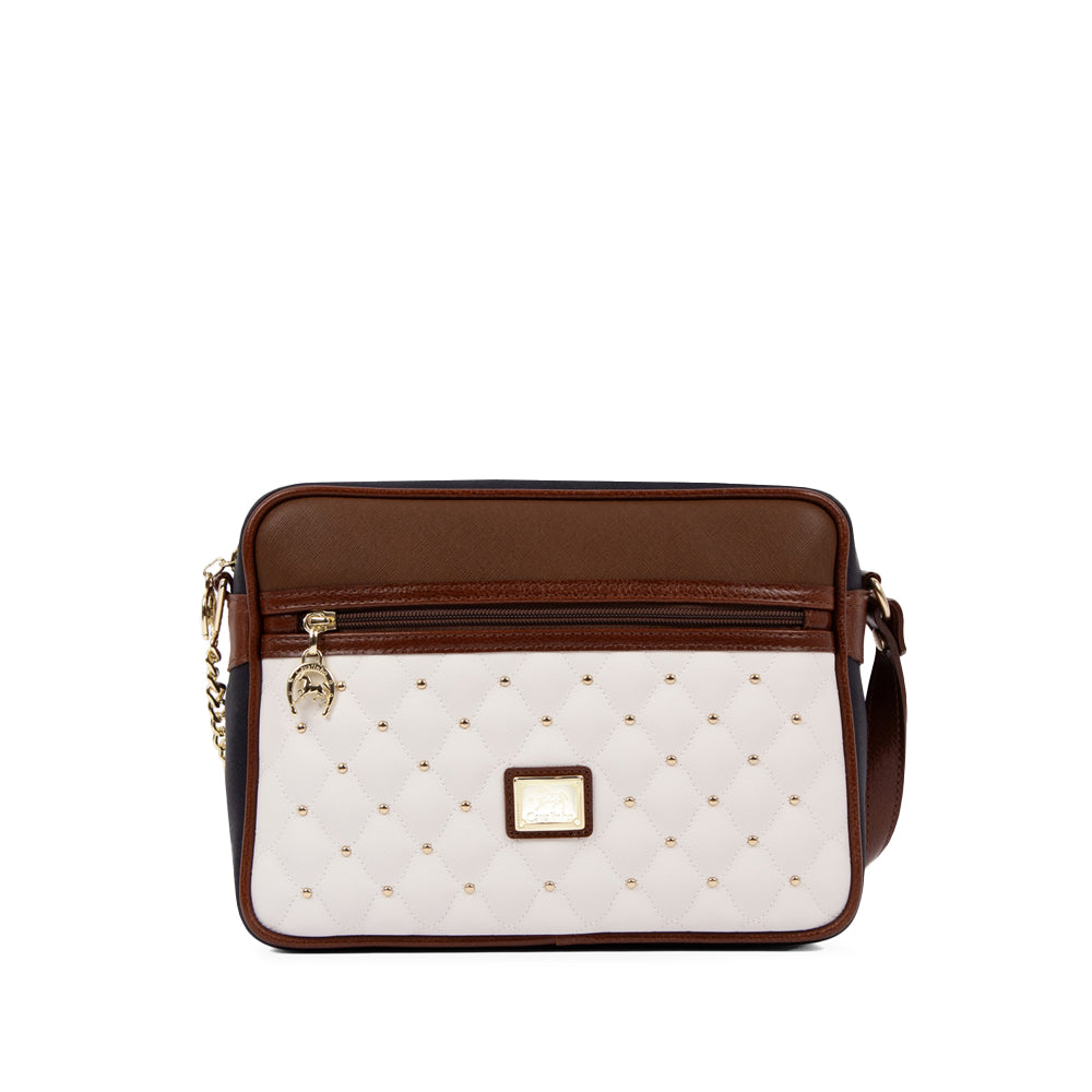 Mala Tiracolo Mulher Pele Camel