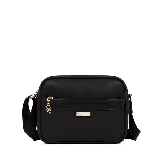 Mala Tiracolo Mulher Pele Preto