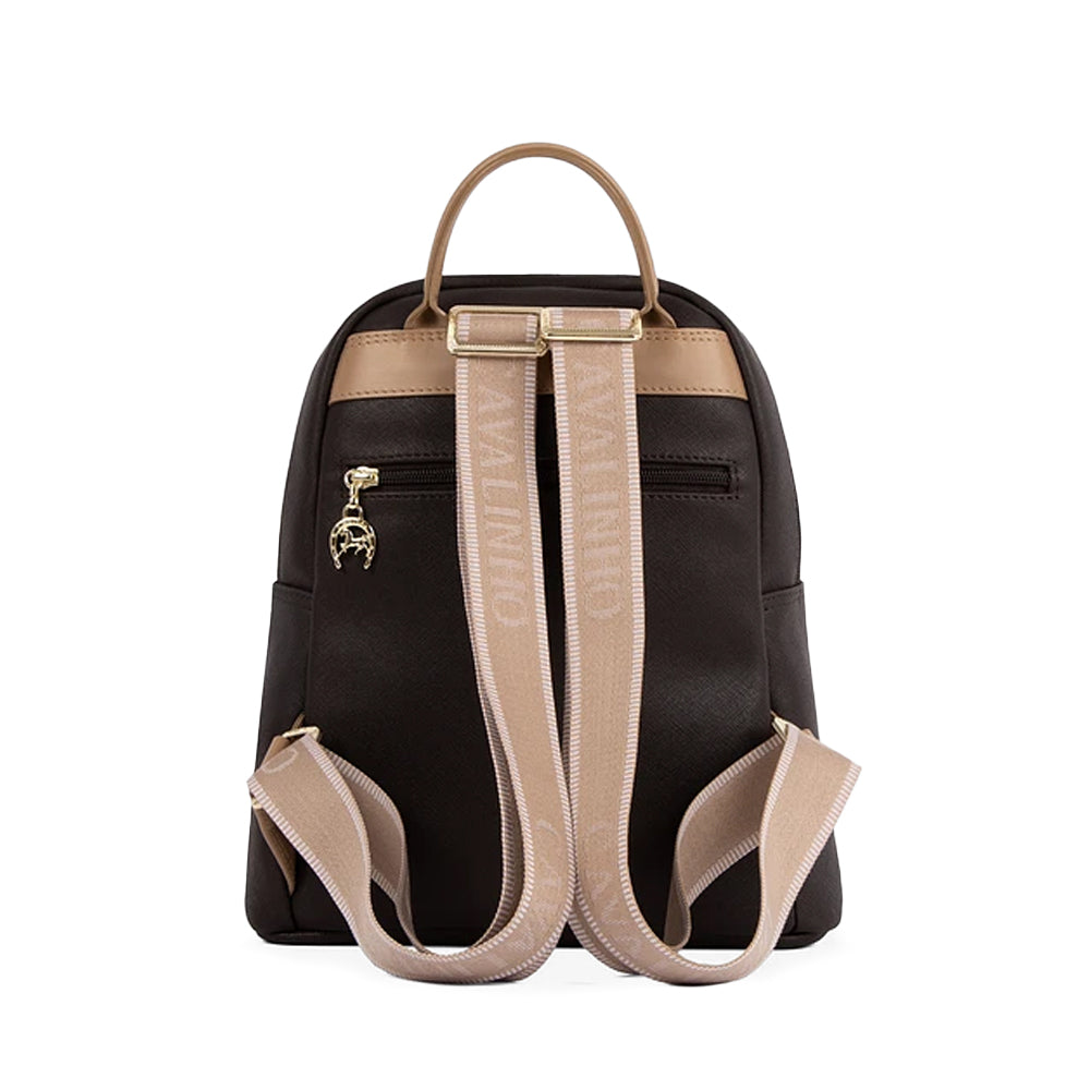 Mala Mochila Mulher Pele Castanho