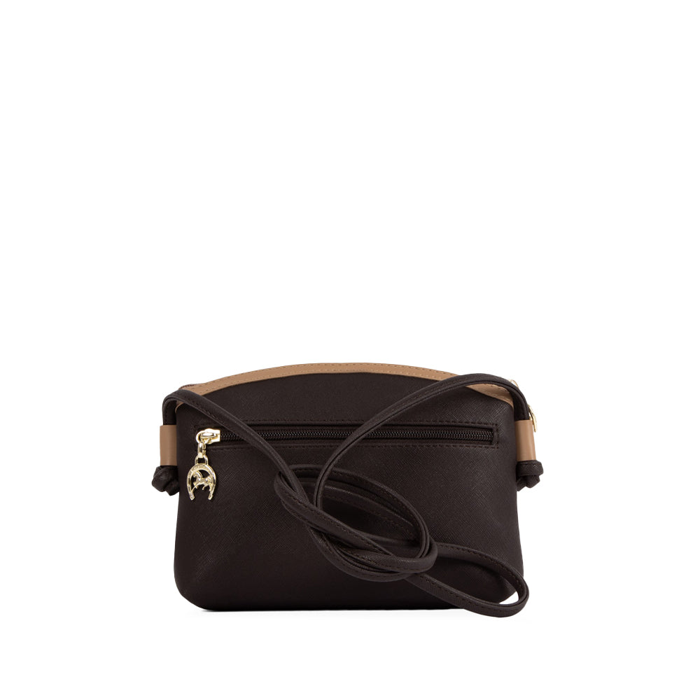 Mala Tiracolo Mulher Pele Castanho