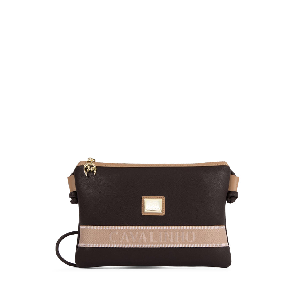 Mala Tiracolo Mulher Pele Castanho