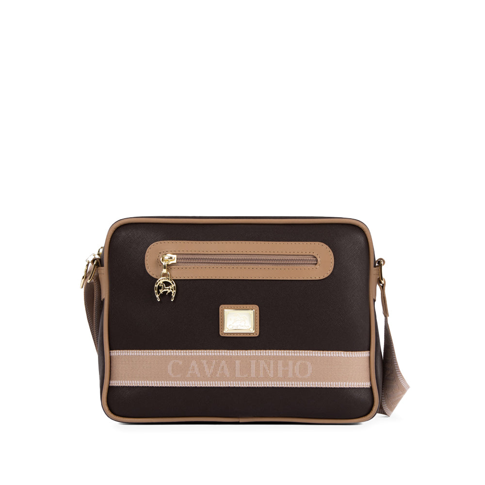 Mala Tiracolo Mulher Pele Castanho