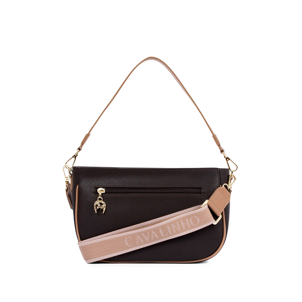 Mala de Ombro Mulher Pele Castanho