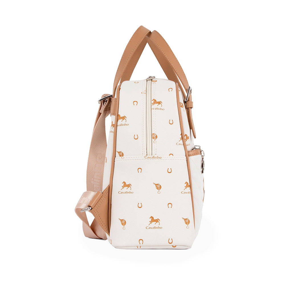 Mala Mochila Mulher Pele Branco