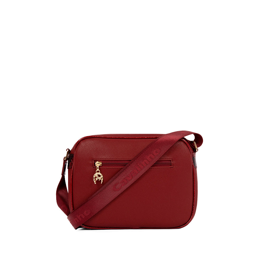 Mala Tiracolo Mulher Pele Bordeaux