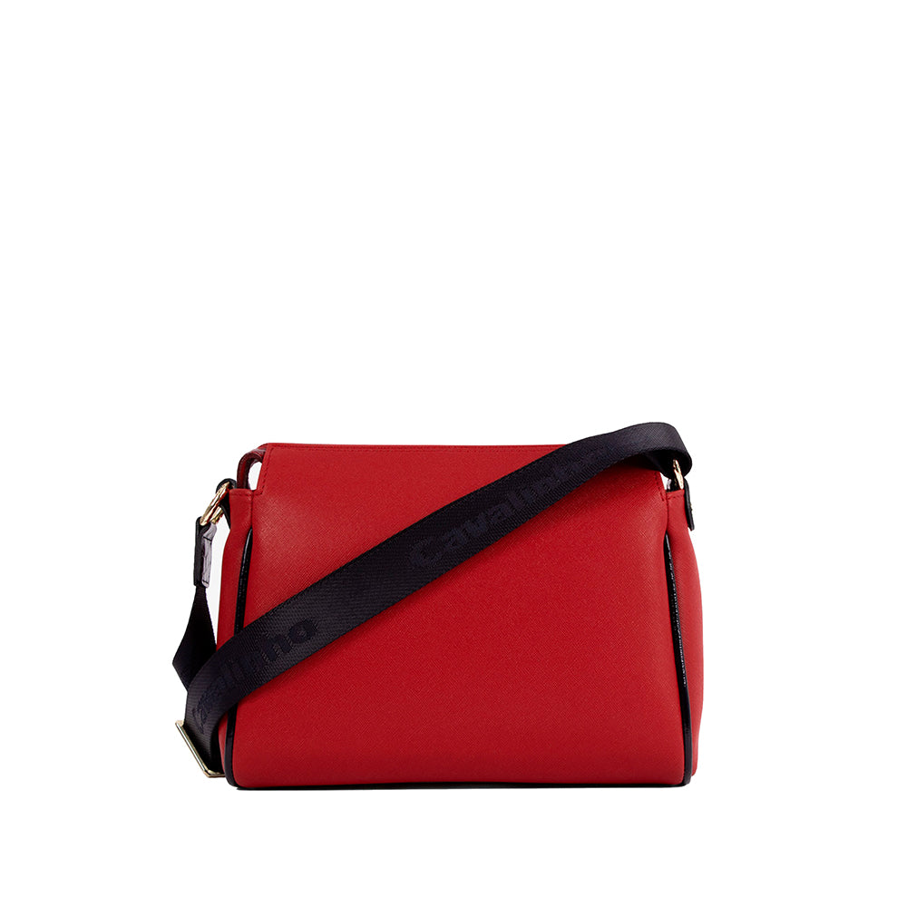 Mala Tiracolo Mulher Pele Azul E Vermelho