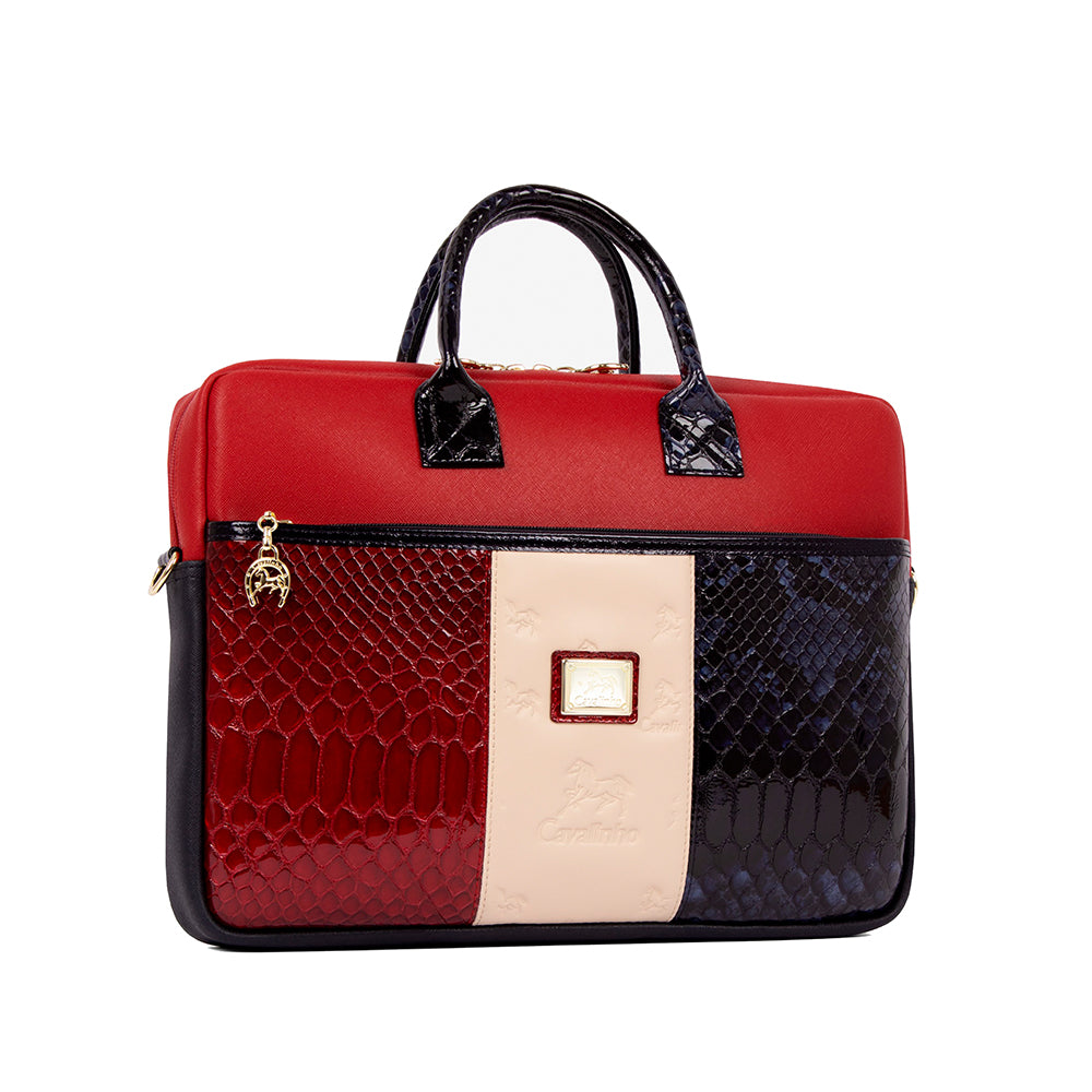 Mala Pastas Mulher Pele Azul E Vermelho