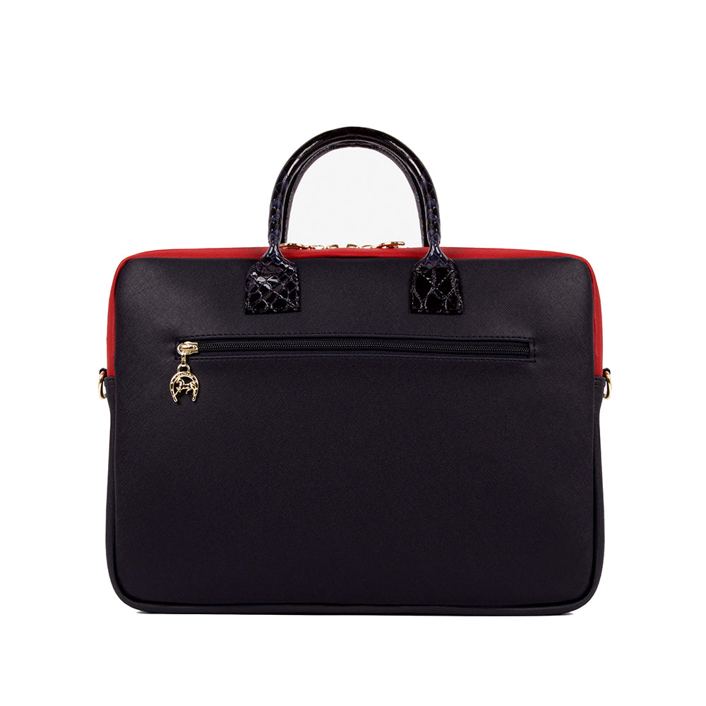 Mala Pastas Mulher Pele Azul E Vermelho