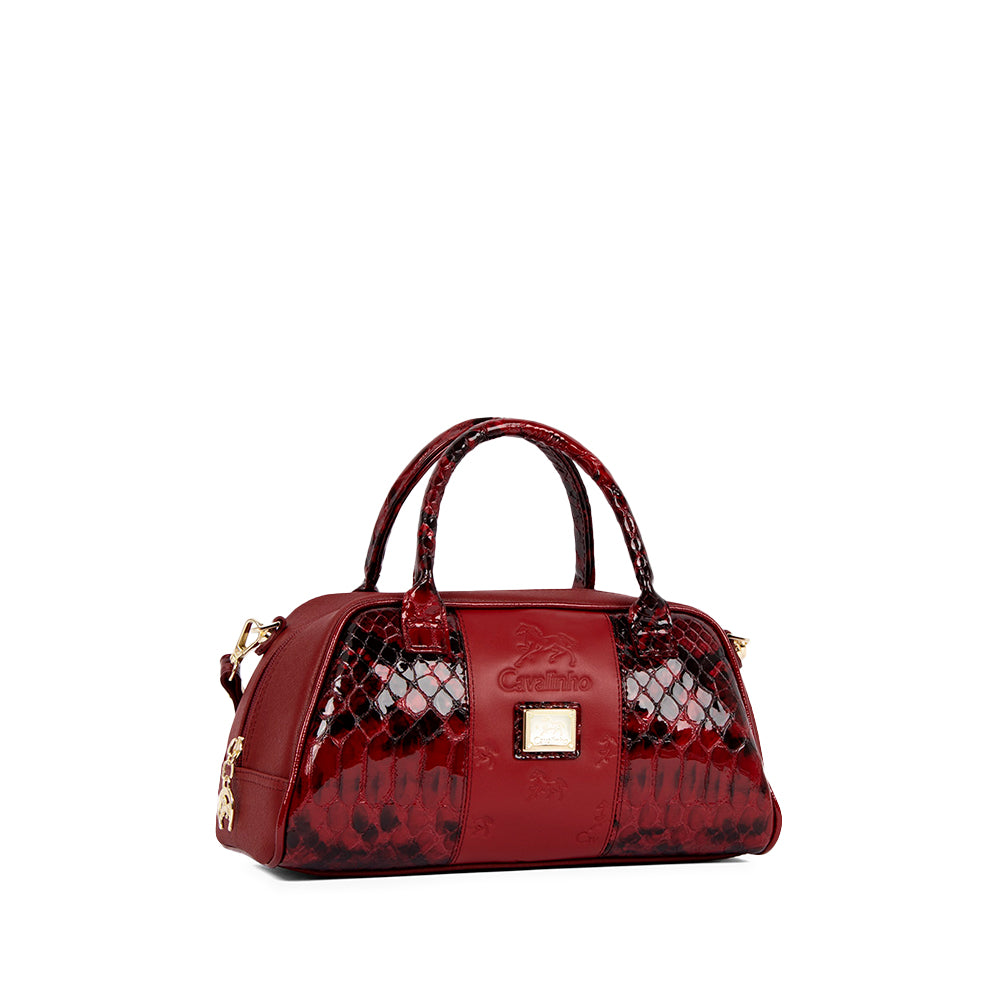 Mala de Mão Mulher Pele Bordeaux