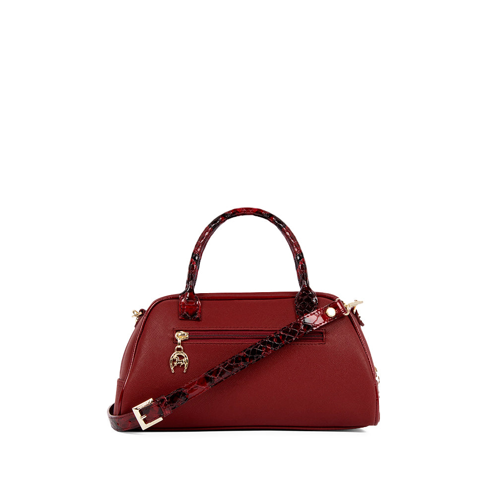 Mala de Mão Mulher Pele Bordeaux