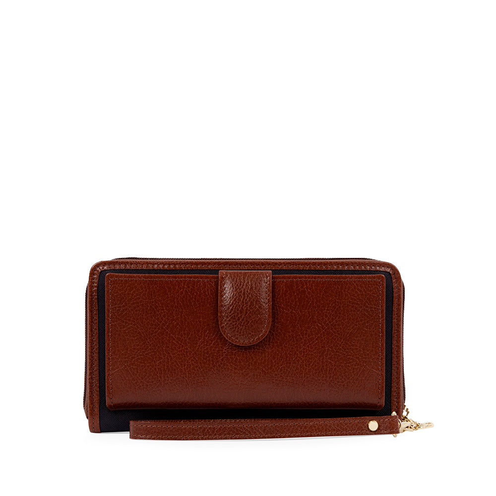 Carteira Mulher Pele Camel