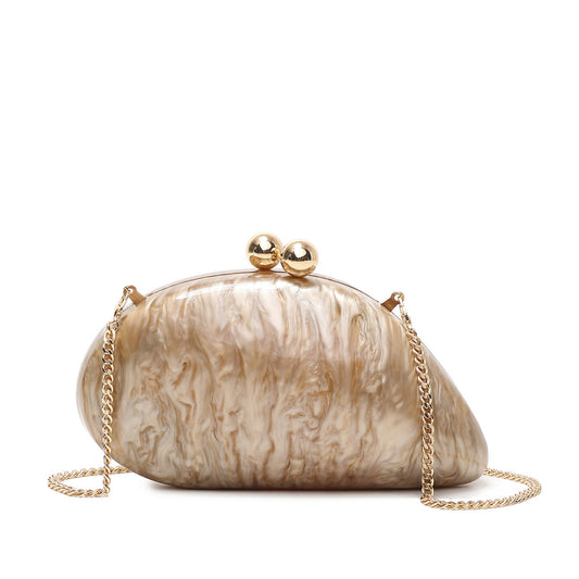 Mala Clutch Mulher Taupe