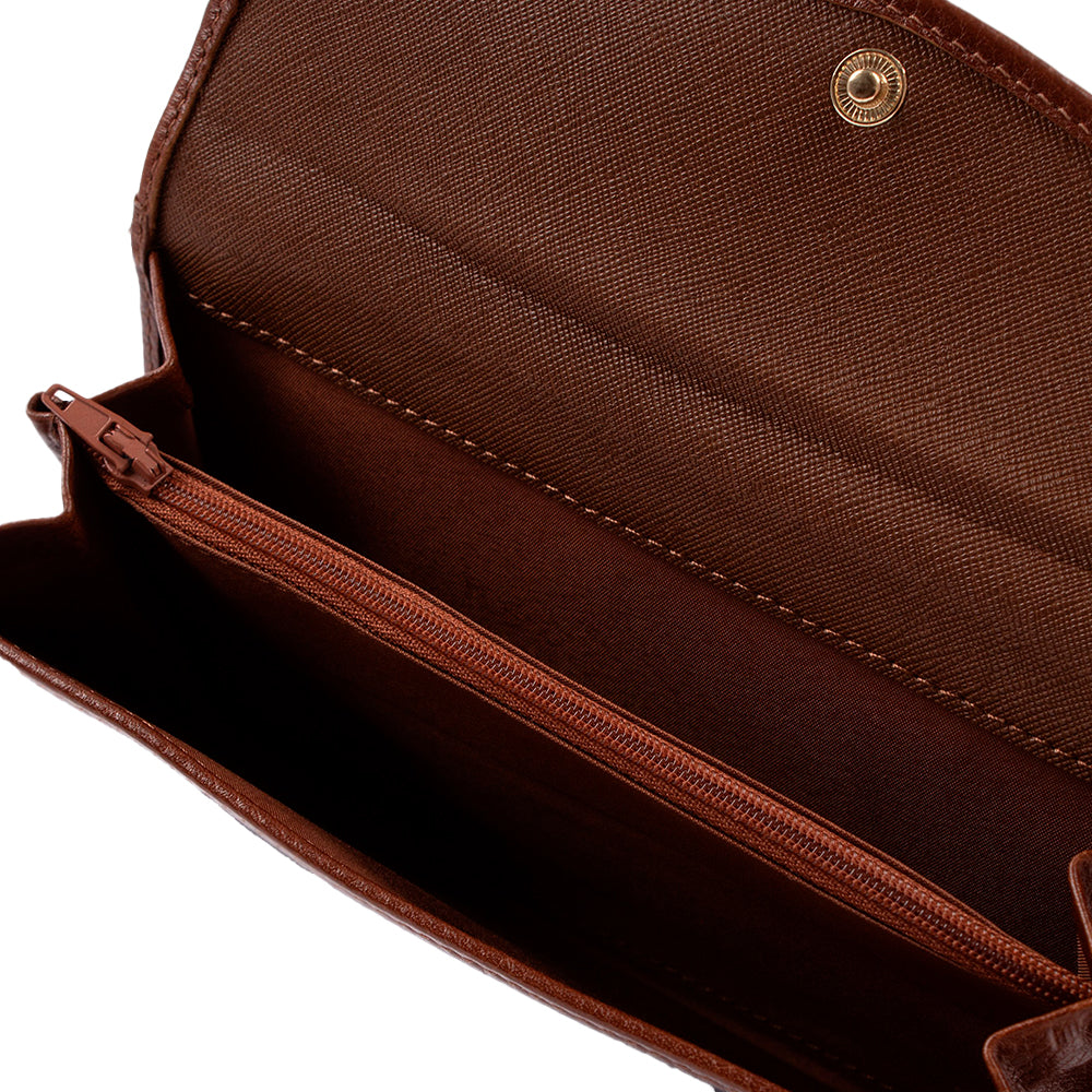 Carteira Mulher Pele Camel