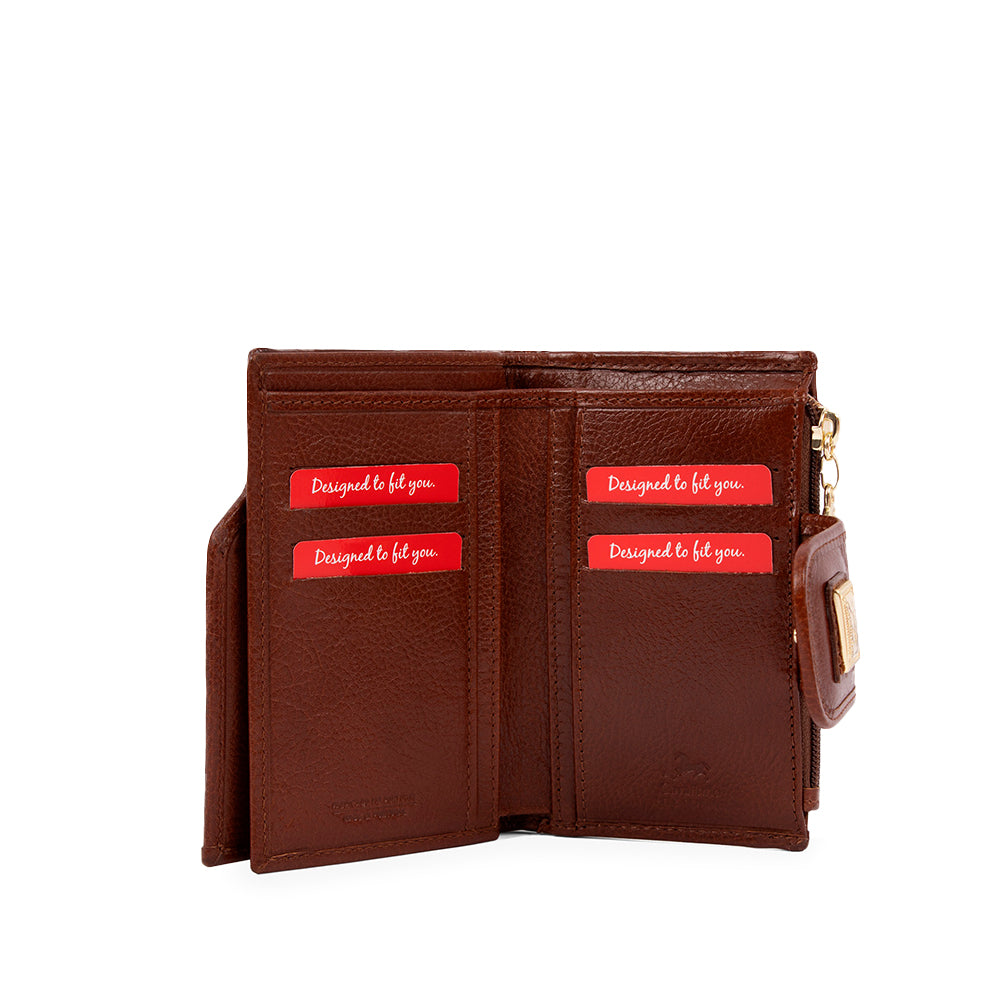 Carteira Mulher Pele Camel