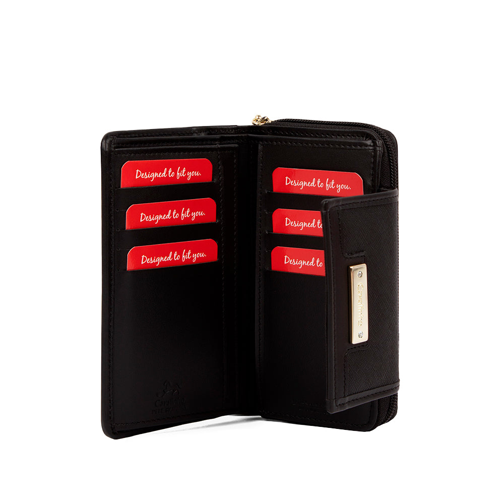 Carteira Mulher Pele Preto