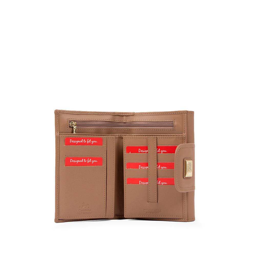 Carteira Mulher Pele Castanho