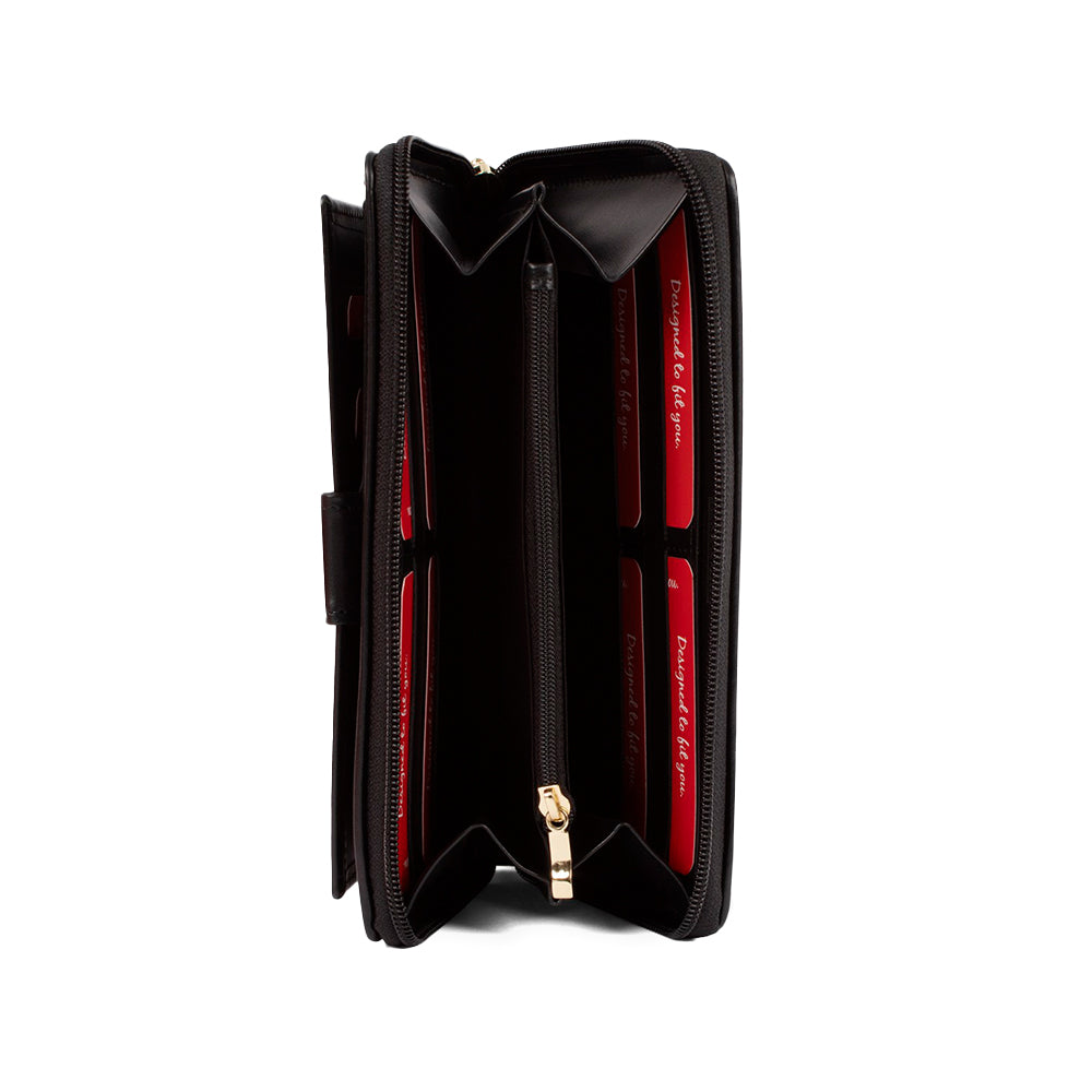 Carteira Mulher Pele  Preto