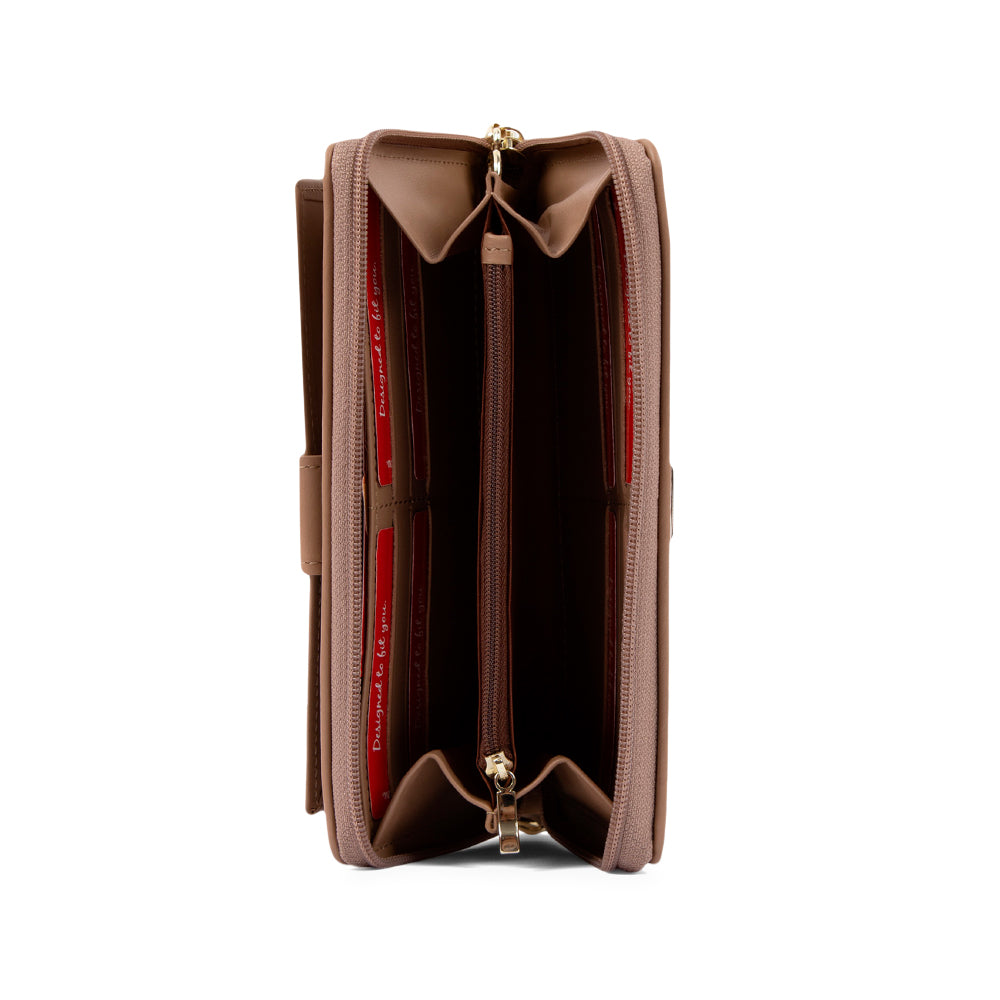 Carteira Mulher Pele Castanho