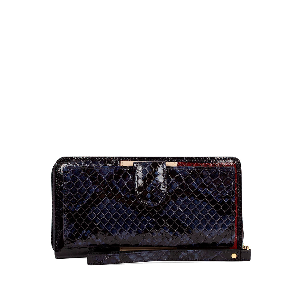 Carteira Mulher Pele Azul E Vermelho