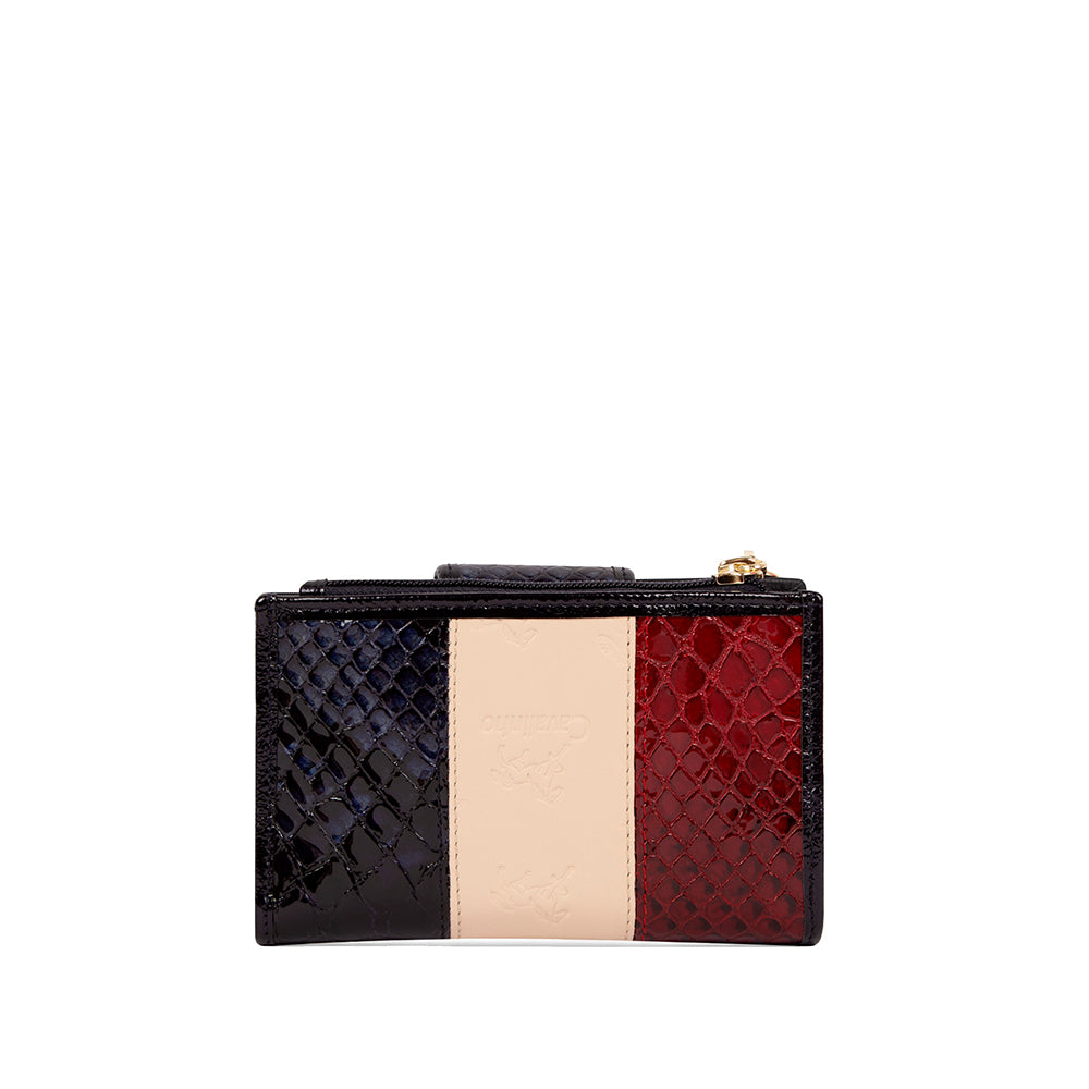 Carteira Mulher Pele Azul E Vermelho